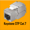 Modulārais CAT7 Keystone modulis | 90° kontakti | CAT6A/CAT6/CAT5E | Montāžai bez instrumentiem