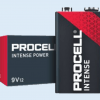 duracell procell intense 9V 6F22  baterija electrobase.lv