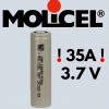18650 Akumulators INR18650-P26A Molicel 2600mAh Li-Ion 3.7V 35A electrobase.lv