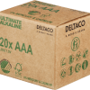 AAA LR03 baterija 1.5V Deltaco Ultimate Alkaline iepakojumā 20 gb.