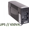 UPS nepārtrauktās barošanas bloks 650VA electrobase.lv