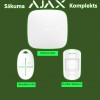 Bezvadu GSM/ Ethernet apsardzes signalizācijas komplekts :: Balts AJAX