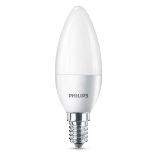 PHILIPS LED 5.5W (40W) B35 E14 2700K matēta spuldze 470lm