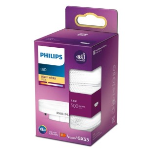 Philips LED 5.5W GX53 2700K spuldze 500lm