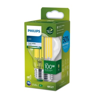 Philips LED Classic 7.3W (100W) A60 E27 4000K Clear spuldze 1535lm 8720169188051