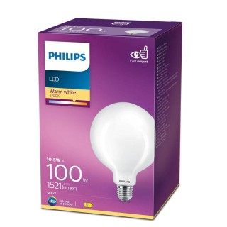 Philips LED classic 10.5W (100W) E27 2700K G120 matēta spuldze 1521lm 8718699665142