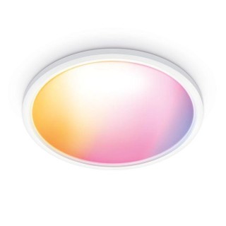 SuperSlim WiZ Ceiling 32W 2700-6500K RGB griestu lampa balta 54.5cm 8720169072657