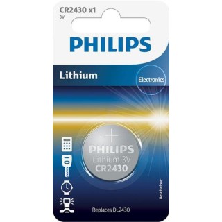 Philips Minicells pogveida baterija CR2430 1 gb 8711500829351