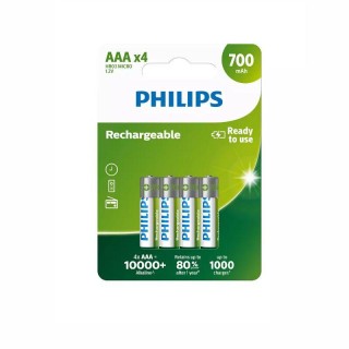 Philips uzlādējamā baterija AAA 700 mAh 4 gb