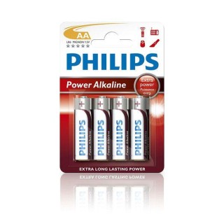 Philips Power Alkaline LR6P4B AA baterija 4 gb 8712581549909