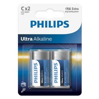 Philips Ultra Alkaline LR14E2B C baterija 2 gb 8712581550400