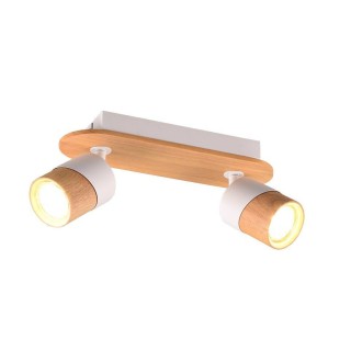 Trio-Lighting Aruni 2-pc GU10 wood/matt white virziena gaismeklis