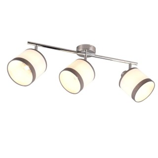 Trio-Lighting Davos 3-pc E14 chrome/white virziena gaismeklis