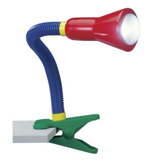 TRIO-Lighting Flexo table lamp clip E14 multicolor gaismeklis