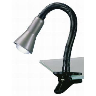 TRIO-Lighting Flexo table lamp clip E14 grey gaismeklis