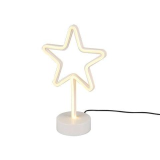 TRIO-Lighting Star LED balta galda lampa zvaigzne