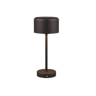 TRIO-Lighting Jeff LED table lamp matt black rechargeable gaismeklis