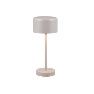 TRIO-Lighting Jeff LED table lamp grey rechargeable gaismeklis