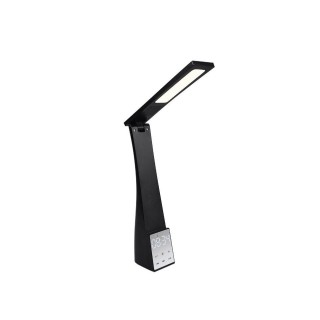 TRIO-Lighting Linus LED table lamp black rechargeable with bluetooth speaker gaismeklis