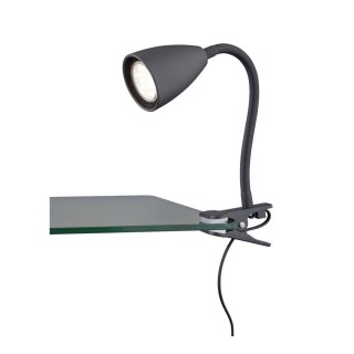 TRIO-Lighting Wanda clamping lamp GU10 matt black gaismeklis
