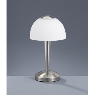 TRIO-Lighting Ventura LED table lamp brushed steel gaismeklis