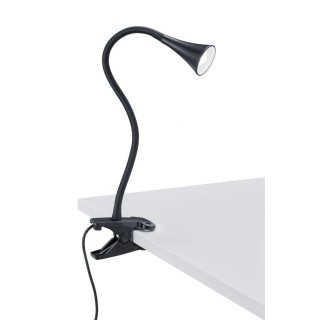 TRIO-Lighting Viper LED table lamp clip black gaismeklis
