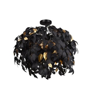 Trio-Lighting Leavy  70 cm 3xE14 matt black griestu lampa