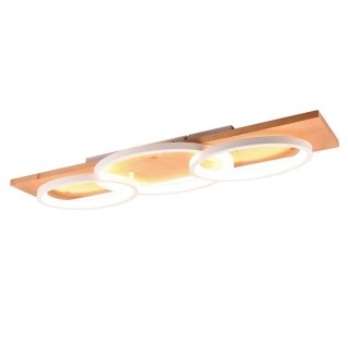 Trio-Lighting Barca LED  3-pc matt white/wood griestu lampa