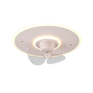 Trio-Lighting Nybro LED ceiling fan matt white griestu lampa