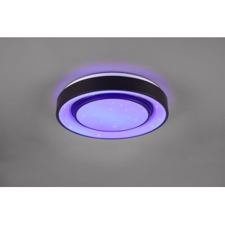 Trio Lighting WiZ Mona LED ceiling lamp matt black starlight RGBW lampa