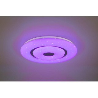 Trio Lighting WiZ Rana LED ceiling lamp 50 cm white/black RGBW lampa