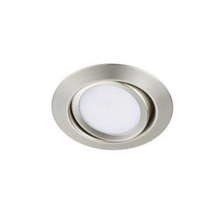 Trio-Lighting Rila LED brushed steel round griestos iebūvējams gaismeklis