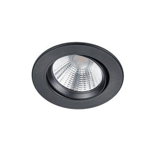 Trio-Lighting Pamir LED matt black round griestos iebūvējams gaismeklis