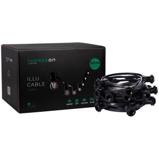 Virteņu vads ILLU Cable E27 51.5m 100 bases IP44 -0,5m