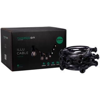 Virteņu vads ILLU Cable E27 51.5m 50 bases IP44 -1m