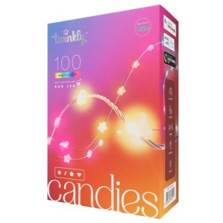 Twinkly Viedā LED lampiņu virtene Twinkly Candies Stars, Gen II, 6m, 100LED, IP20, BT+WiFi, USB-C caurspīdīgs vads 8053614841219