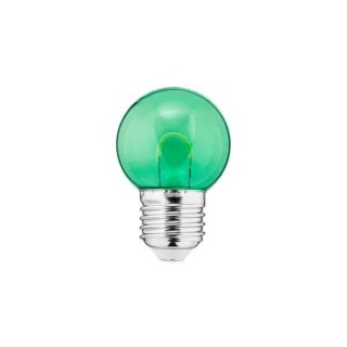 LED Color Bulb 1W G45 240V 20Lm PC green clear FILAMENT U THORGEON spuldze