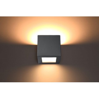 Wall lamp ceramic LEO grey gaismeklis