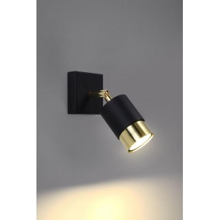 Wall lamp NERO black/golden gaismeklis