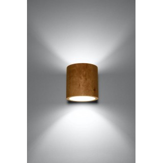 Wall lamp ORBIS natural wood gaismeklis