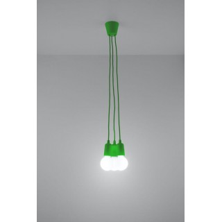 Pendant lamp DIEGO 3 green gaismeklis