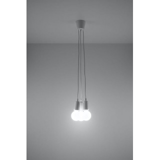 Pendant lamp DIEGO 3 white gaismeklis