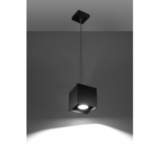 Pendant lamp QUAD 1 black gaismeklis