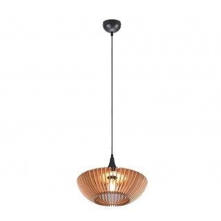 Trio-Lighting Colino  E27 wood/anthracite piekaramā lampa