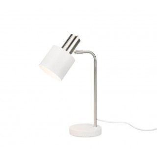 TRIO-Lighting Adam table lamp E14 matt white/chrome gaismeklis