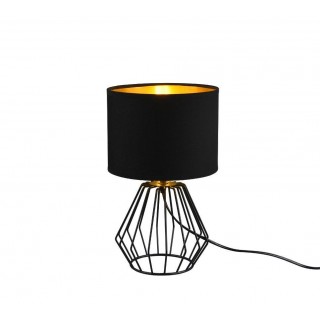 TRIO-Lighting Chuck table lamp E14 black/gold gaismeklis