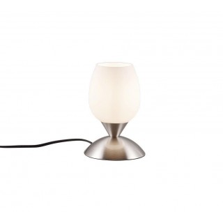 TRIO-Lighting Cup table lamp E14 brushed steel gaismeklis