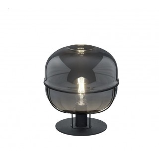 TRIO-Lighting Lorena table lamp E27 matt black/chrome glass gaismeklis