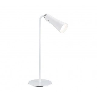 TRIO-Lighting Maxi LED table lamp matt white rechargeable gaismeklis