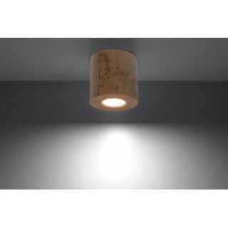 Ceiling lamp ORBIS natural wood gaismeklis